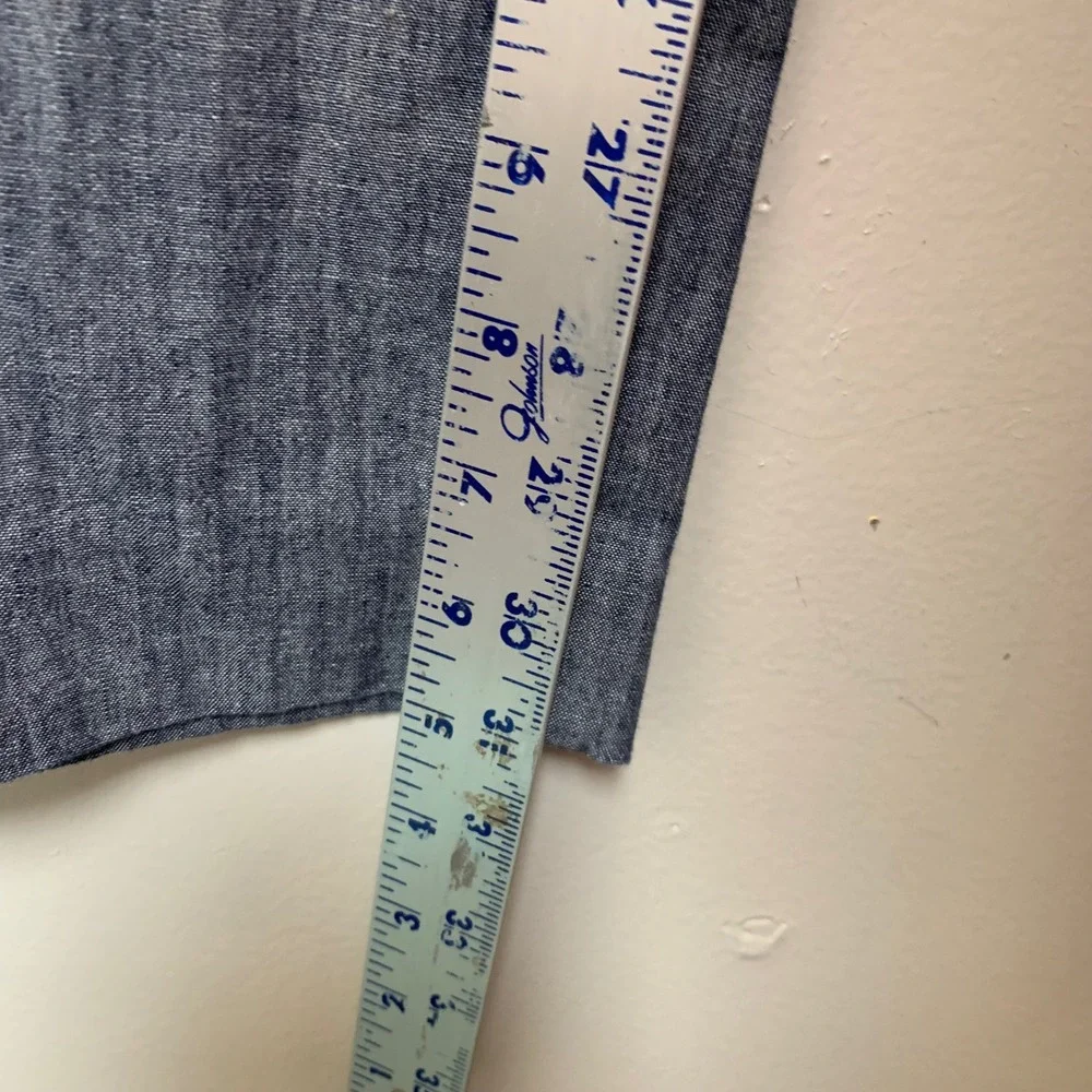J.Crew Trousers Mens 34x31 Blue Excellent Cone Denim Cotton Chambray Pants
